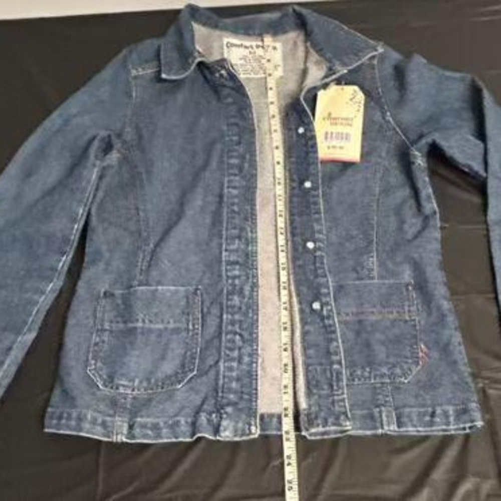 Blue Denim Jean Jacket with Washed Finish